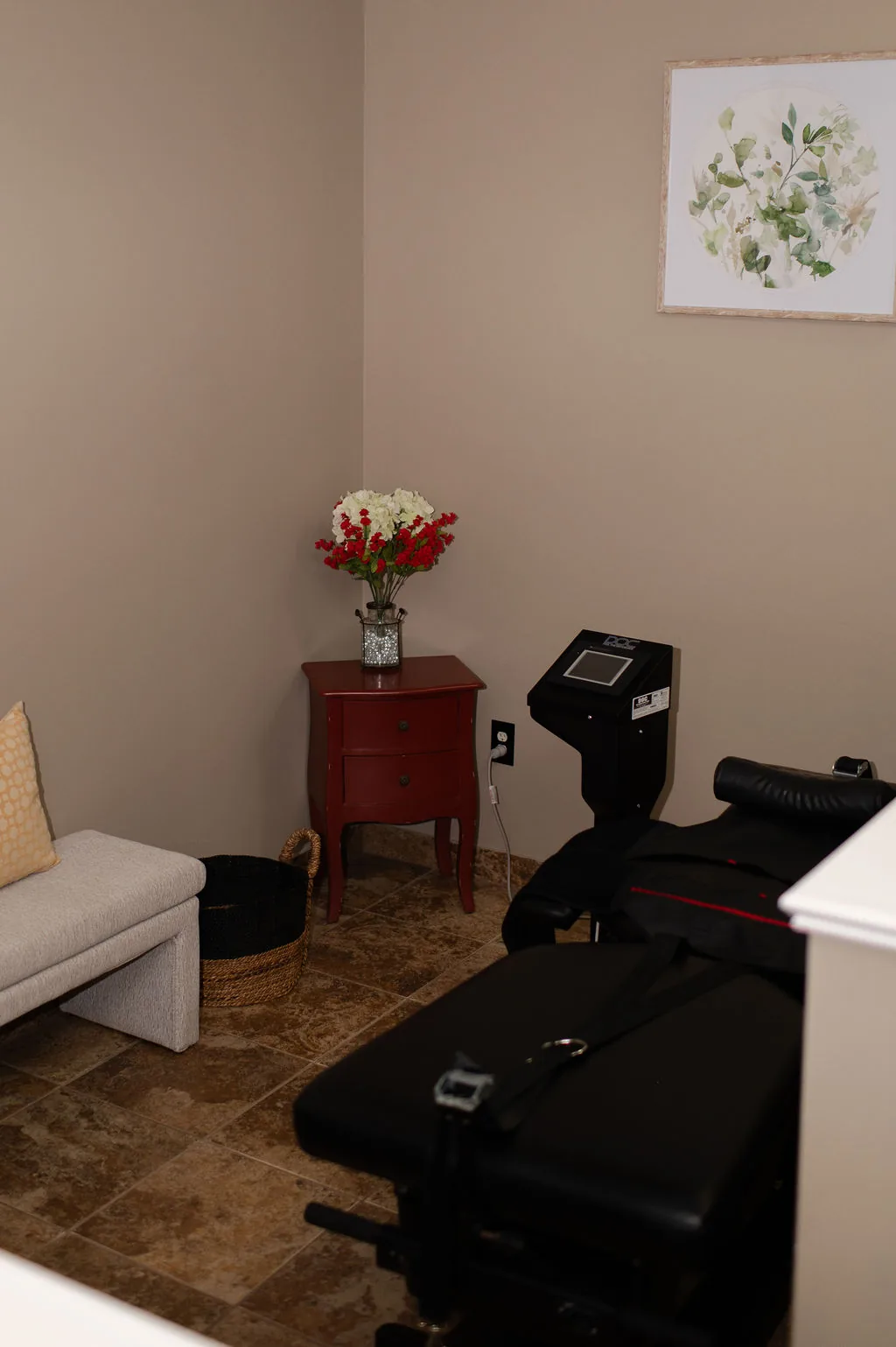 Spinal decompression treatment room at Back and Body Chiropractic in Shelby Township, MI